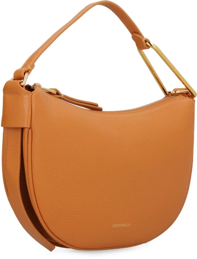 Shop Coccinelle Priscilla Leather Shoulder Bag In Orange