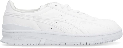 Shop Comme Des Garçons Leather Low-top Sneakers In White