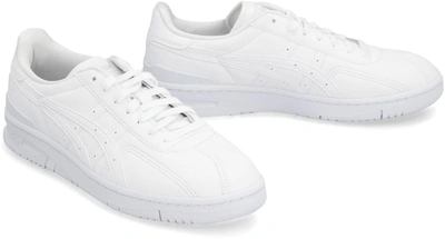 Shop Comme Des Garçons Leather Low-top Sneakers In White