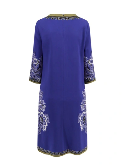 Shop Etro Dress In Blue