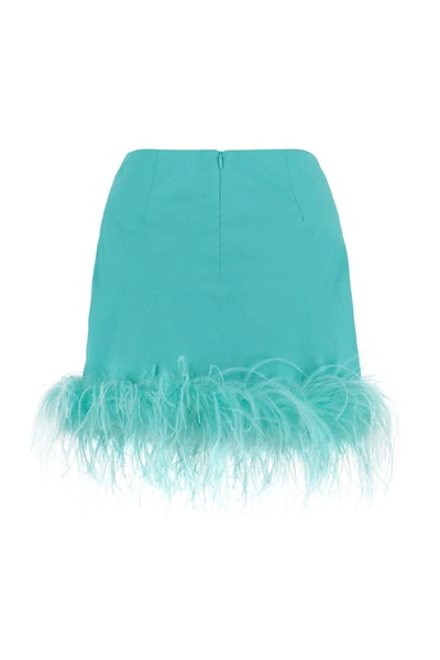 Shop Giuseppe Di Morabito Cotton Mini-skirt In Blue