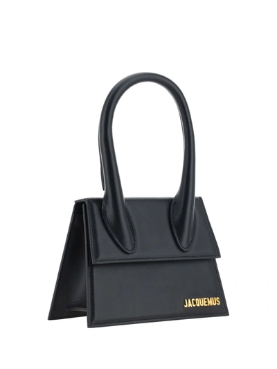 Shop Jacquemus "le Chiquito Moyen" Handbag In Black