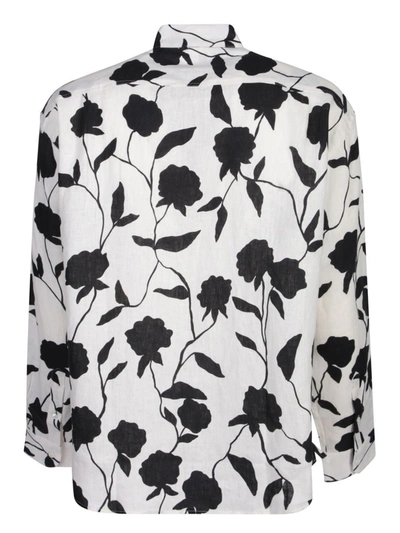 Shop Jacquemus Shirts In Print Black Roses