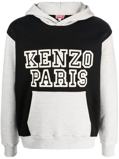 Shop Kenzo Sweatshirt With Colour-block Design In Black