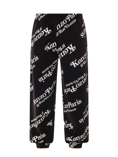 Shop Kenzo Pants In Black/white