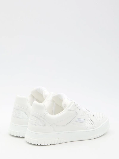 Shop Gucci Leather Sneakers In White