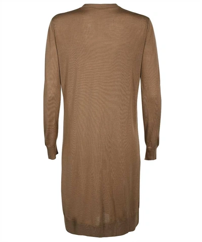 Shop Max Mara Kadiak Wool Cardigan In Camel