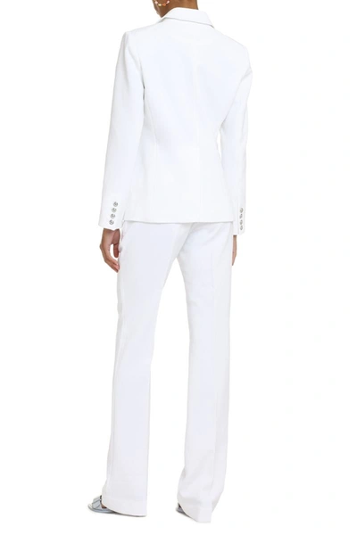 Shop Michael Michael Kors Michael Kors Single-breasted Two-button Blazer In White