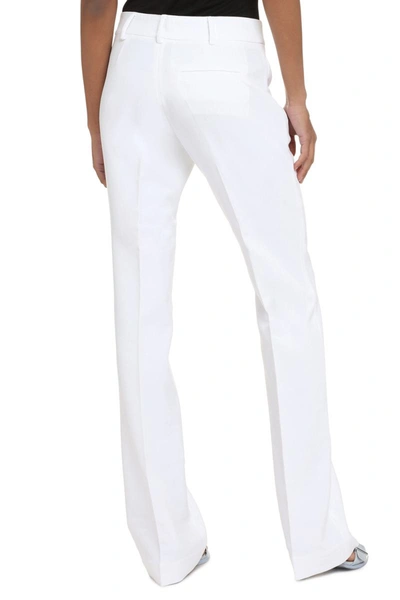 Shop Michael Michael Kors Michael Kors Straight-leg Trousers In White