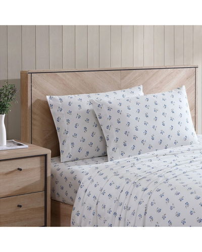 Shop Stone Cottage Sketchy Ditsy 100% Cotton Percale Sheet Set In Blue