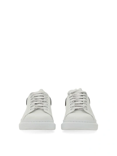 Shop Alexander Mcqueen Oversized Leather Sneakers In White