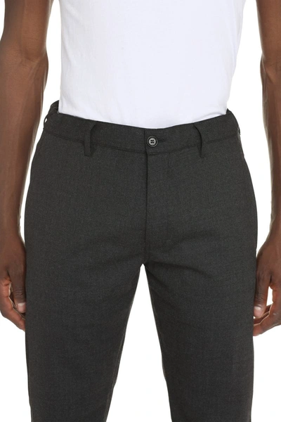 Shop Aspesi Wool Blend Trousers In Grey