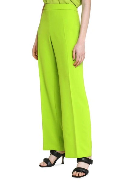 Shop Clips High-rise Trousers In Green