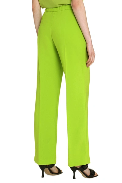 Shop Clips High-rise Trousers In Green