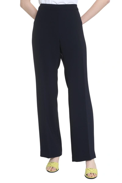 Shop Clips High-rise Trousers In Blue