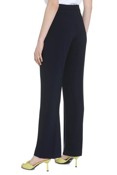 Shop Clips High-rise Trousers In Blue