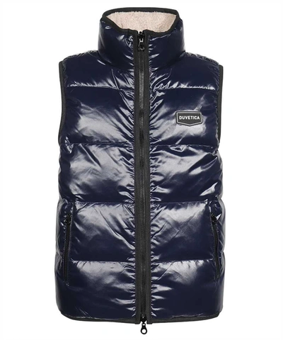 Shop Duvetica Algorab Full Zip Field Vest In Blue