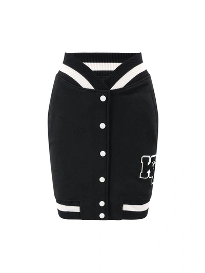 Shop Karl Lagerfeld Skirt In Black