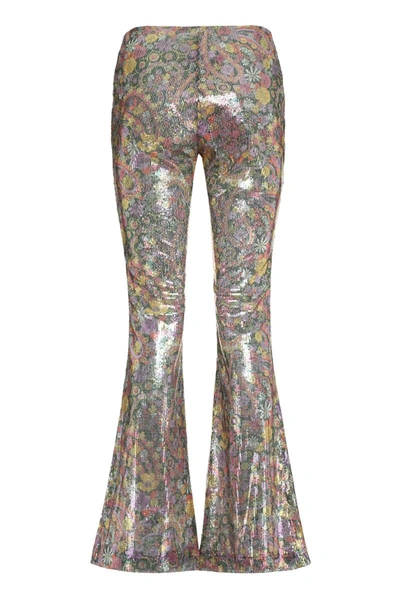 Shop La Doublej Sequined Trousers In Multicolor
