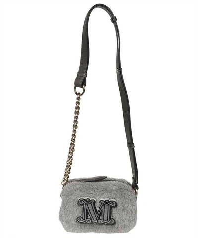Shop Max Mara Tcamer Crossbody Bag In Grey