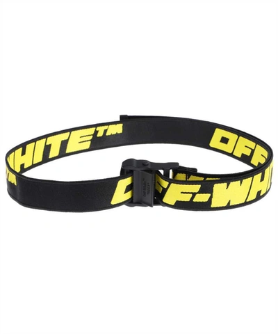 Shop Off-white Industrial Fabric Belt In Black
