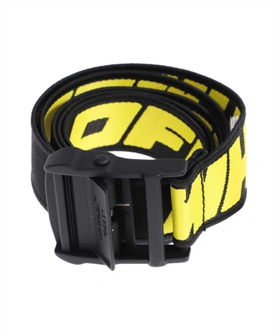 Shop Off-white Industrial Fabric Belt In Black