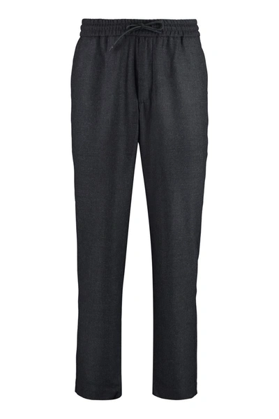 Shop Sease Wool Blend Trousers In Grey