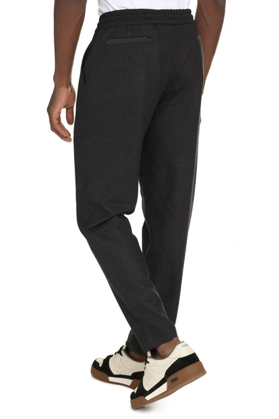 Shop Sease Wool Blend Trousers In Grey