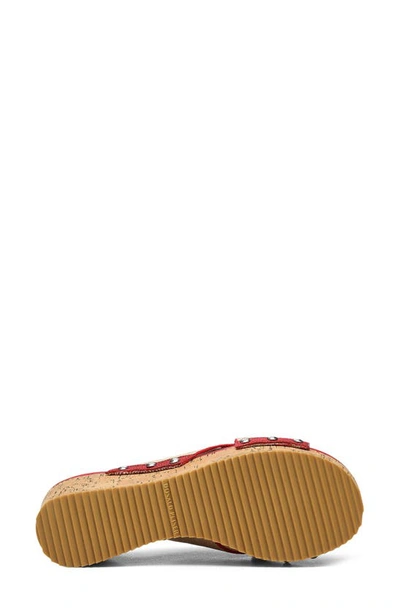 Donald Pliner Summer Platform Wedge Sandal In Tomato