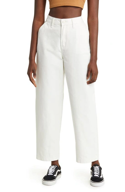 Shop Vans Ground Work Relaxed Straight Leg Carpenter Pants In Marshmallow