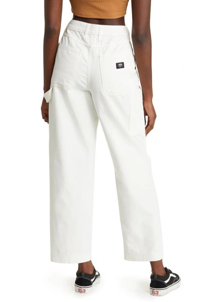 Shop Vans Ground Work Relaxed Straight Leg Carpenter Pants In Marshmallow