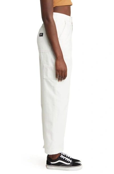 Shop Vans Ground Work Relaxed Straight Leg Carpenter Pants In Marshmallow