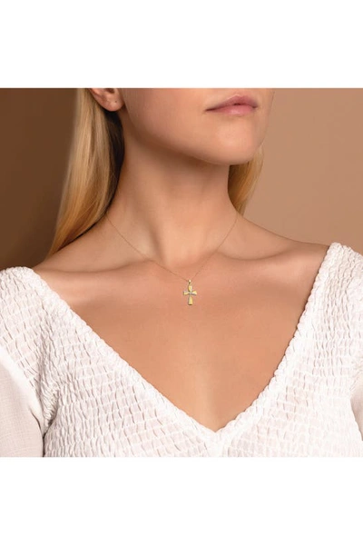 Shop Best Silver 14k Gold Cross Pendant Necklace In 2tone