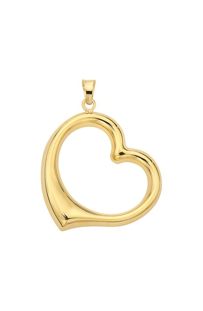 Shop Best Silver 14k Gold Piaget Heart Pendant In 3tone