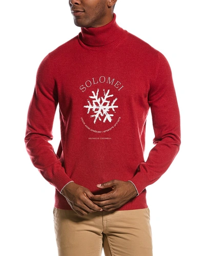 Shop Brunello Cucinelli Cashmere Sweater In Red
