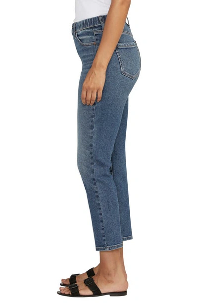 Shop Jag Jeans Jag Valentina Pull-on High Waist Crop Straight Leg Jeans In Stargazer Blue