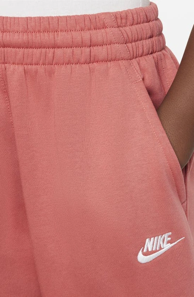 Shop Nike Kids' Sportswear Club Fleece Sweatpants In Adobe/ Adobe/ White