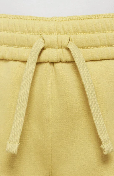 Shop Nike Kids' Sportswear Club Fleece Sweatpants In Saturn Gold/ White