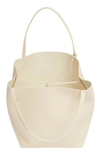 Shop Mansur Gavriel Everyday Soft Leather Tote In Avorio