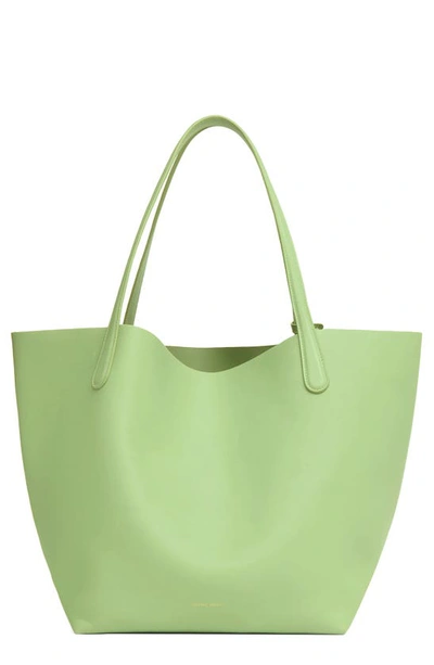 Shop Mansur Gavriel Everyday Soft Leather Tote In Seaglass