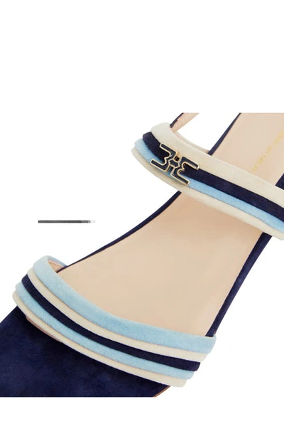Shop Bruno Magli Portia Slingback Sandal In Navy/ Blue/ Sand Suede