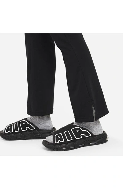 Shop Nike Kids' Sportswear Jersey Flare Pants In Black/ Flat Pewter