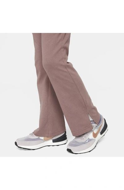 Shop Nike Kids' Sportswear Jersey Flare Pants In Smokey Mauve/ Platinum Violet