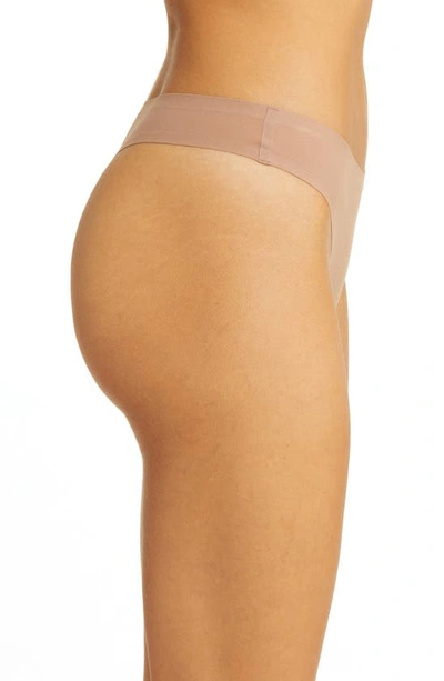 Shop Chantelle Lingerie Soft Stretch Thong In Coffee Latte-2t