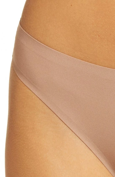 Shop Chantelle Lingerie Soft Stretch Thong In Coffee Latte-2t