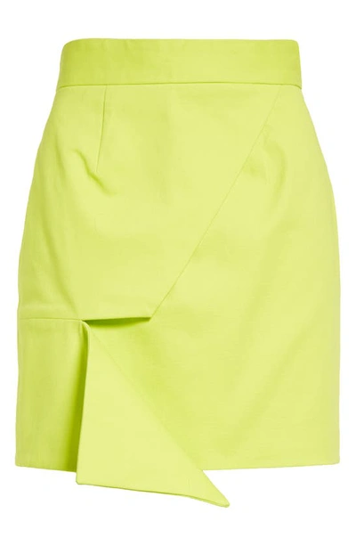 Shop Israella Kobla Onim Layered Skirt In Chartreuse