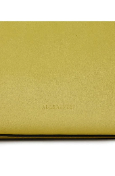 Shop Allsaints Lucile Leather Crossbody Bag In Sap Green