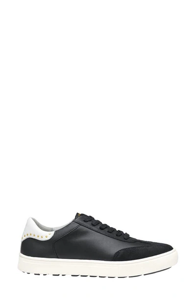 Shop Johnston & Murphy Madison Waterproof Studded Hybrid Golf Shoe In Black Calfskin