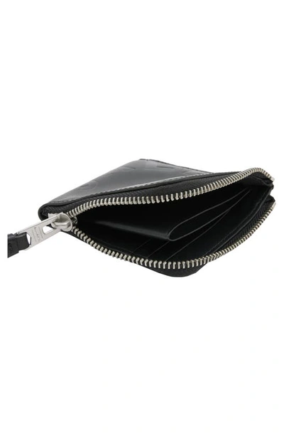 Shop Allsaints Tierra Artis Leather Zip Around Wallet In Black