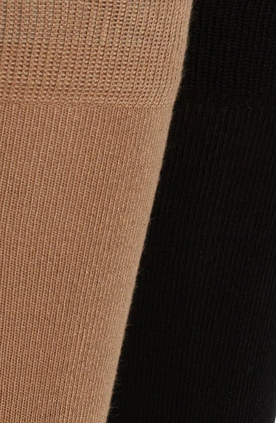 Shop Hugo Boss Assorted 2-pack Dress Socks In Medium Beige